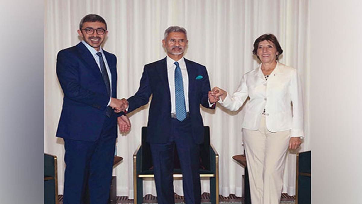 Jaishankar US Visit: जयशंकर ने भारत-यूएई-फ्रांस त्रिपक्षीय मंत्रिस्तरीय बैठक में लिया हिस्सा, आर्थिक संबंध बढ़ाने पर हुई चर्चा